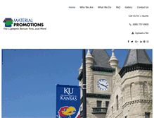 Tablet Screenshot of materialpromotions.com